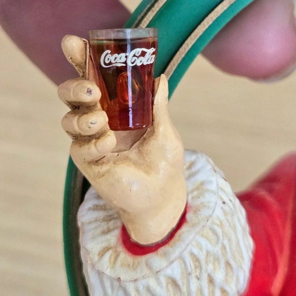 Vintage 1992 Coca-Cola Trim A Tree Santa Claus Ornament Set Haddon Sundblom Art